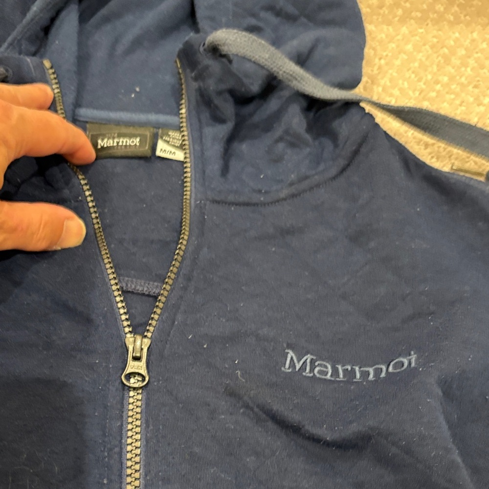 Marmot Navy Full-Zip Hoodie